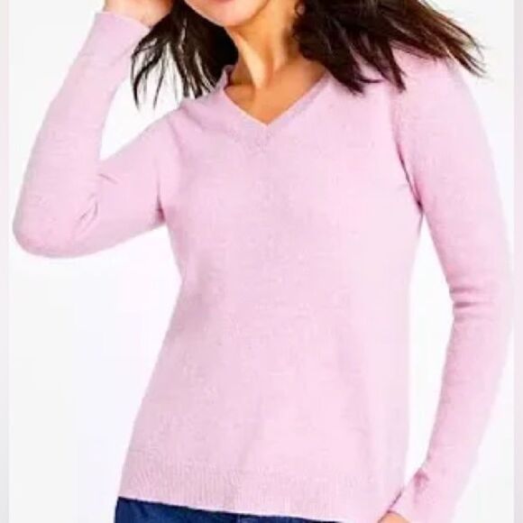 Cashmere Charter Club Luxury Pink Sweater L - Picture 2 of 5